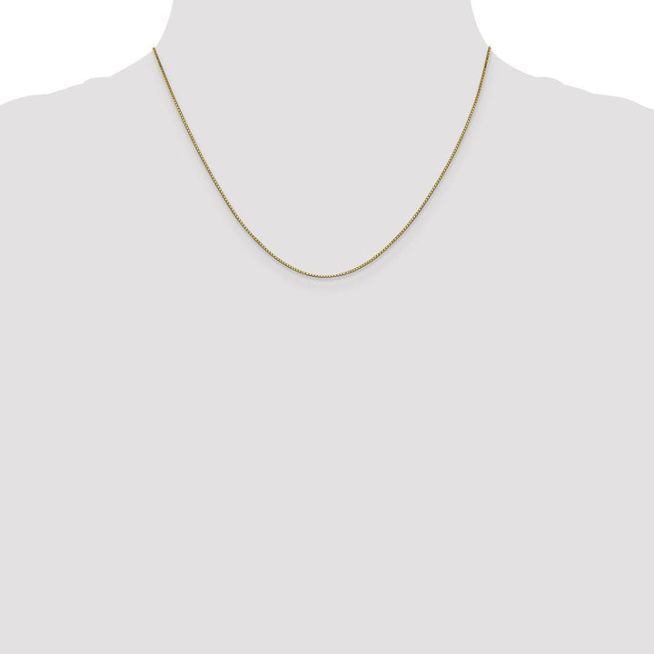 Gold 0.8mm Box Chain, 18" - Chain - Design Jewellers Edmonton