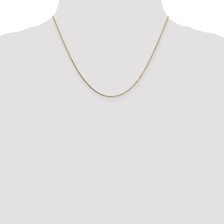 Gold 0.8mm Box Chain, 18" - Chain - Design Jewellers Edmonton