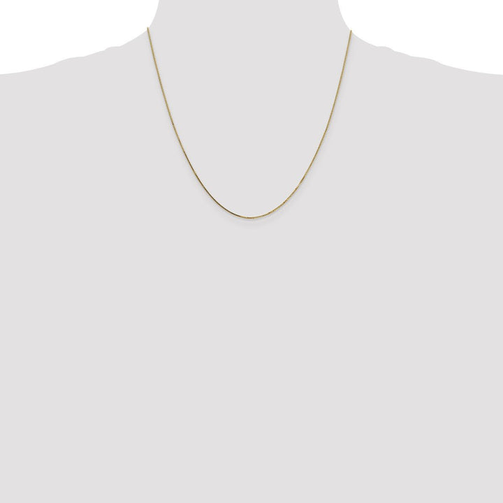 Gold 0.8mm Box Chain, 20" - Chain - Design Jewellers Edmonton