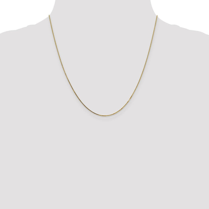 Gold 0.8mm Box Chain, 20" - Chain - Design Jewellers Edmonton