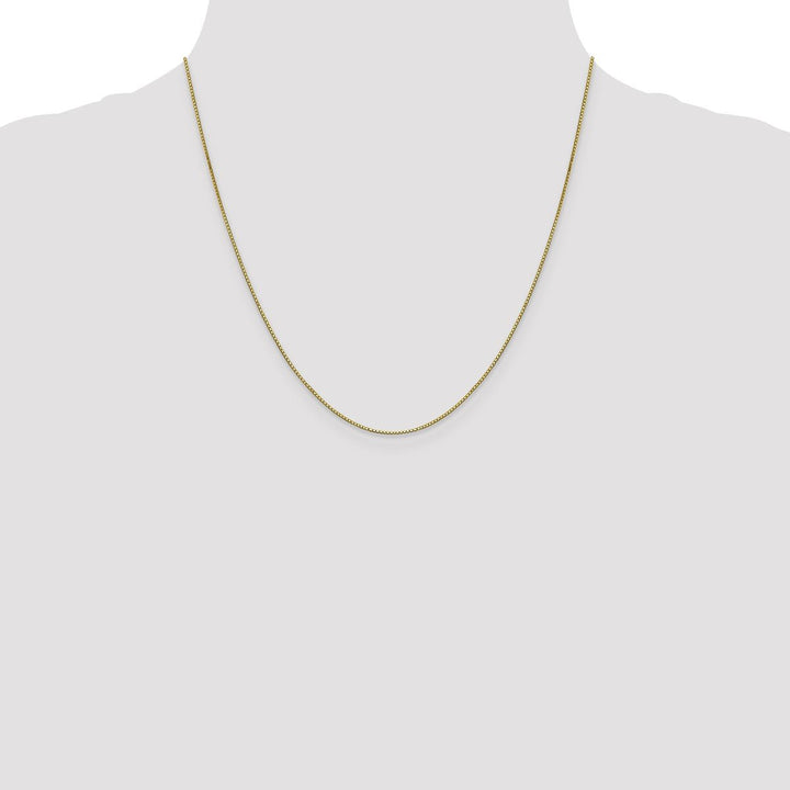 Gold 0.8mm Box Chain, 20" - Chain - Design Jewellers Edmonton