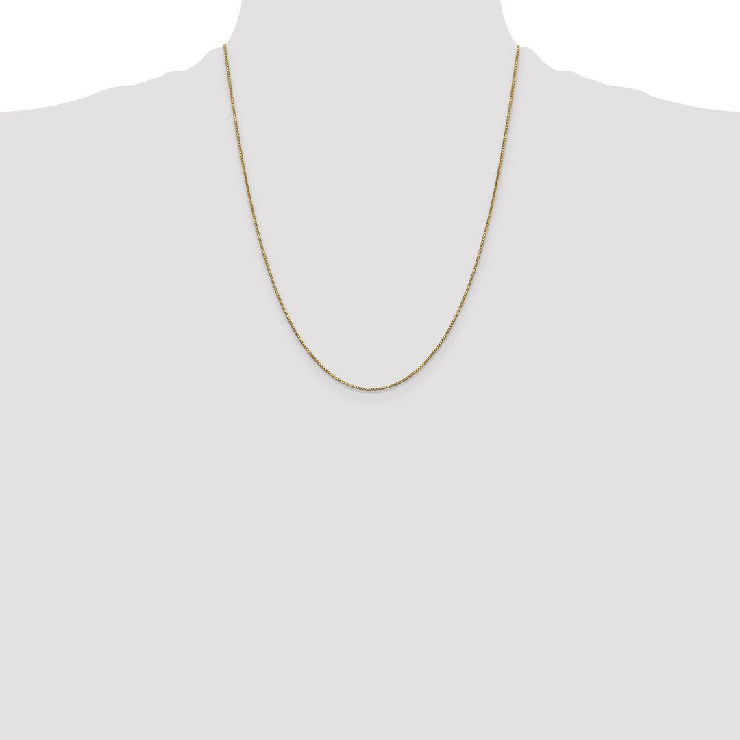 Gold 0.8mm Box Chain, 22
