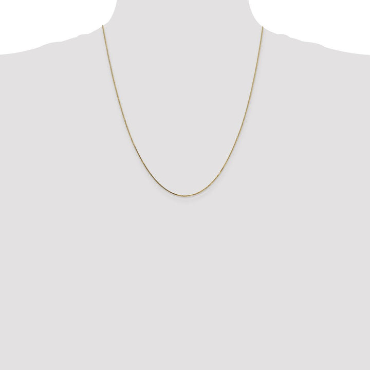 Gold 0.8mm Box Chain, 22" - Chain - Design Jewellers Edmonton