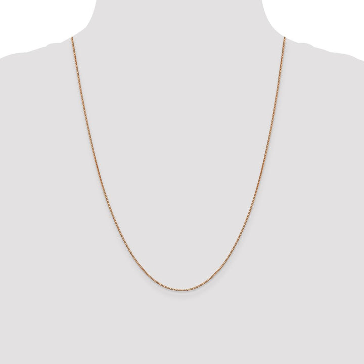 Gold 0.8mm Box Chain, 24" - Chain - Design Jewellers Edmonton