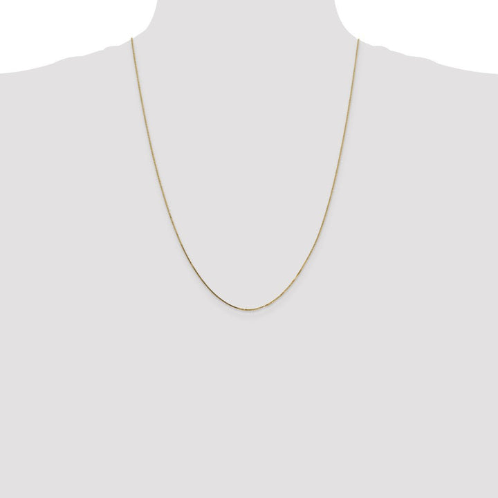 Gold 0.8mm Box Chain, 24" - Chain - Design Jewellers Edmonton
