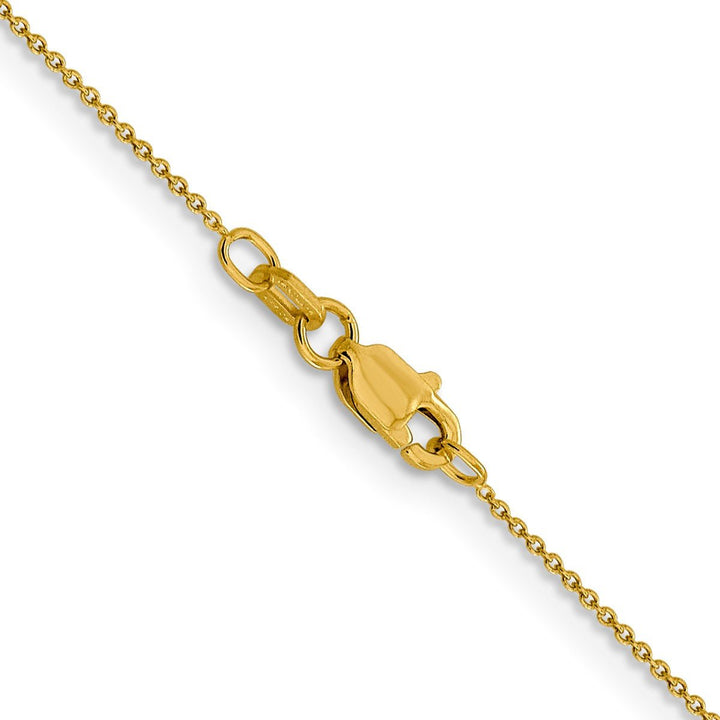 Gold 0.8mm Cable Chain, 16" - Chain - Design Jewellers Edmonton