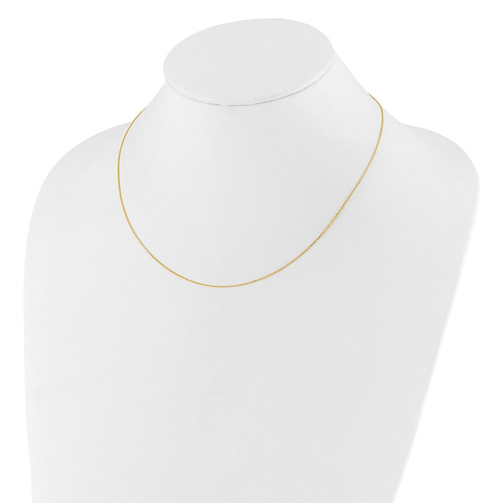 Gold 0.8mm Cable Chain, 16" - Chain - Design Jewellers Edmonton