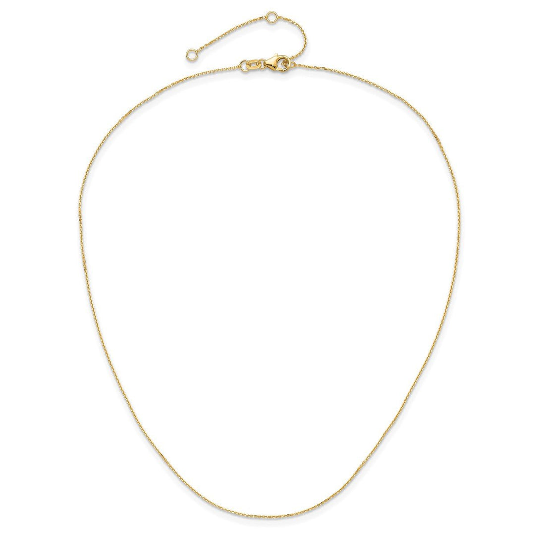 Gold 0.8mm Cable Chain, 16