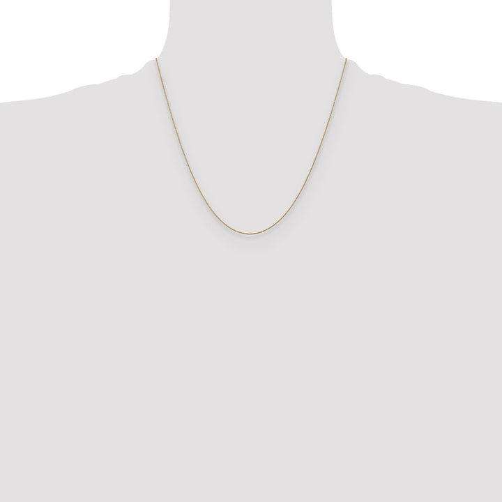 Gold 0.8mm Cable Chain, 20" - Chain - Design Jewellers Edmonton