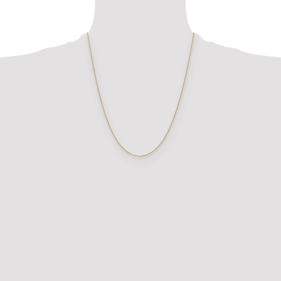 Gold 0.8mm Cable Chain, 22