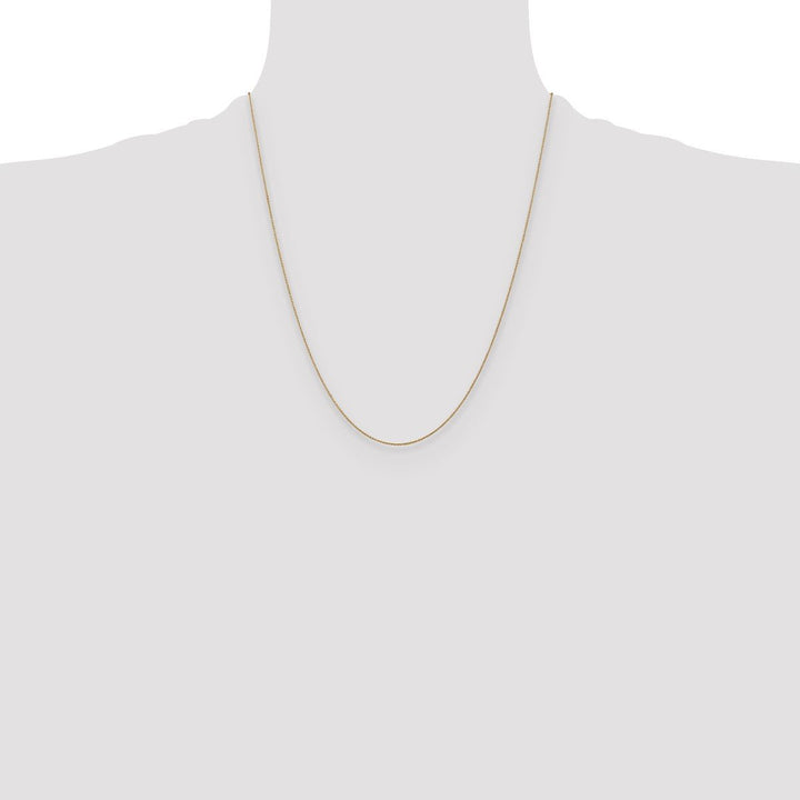 Gold 0.8mm Cable Chain, 22" - Chain - Design Jewellers Edmonton