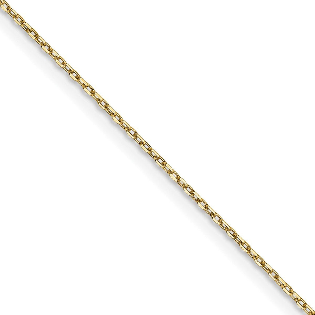 Gold 0.8mm Cable Chain, 22