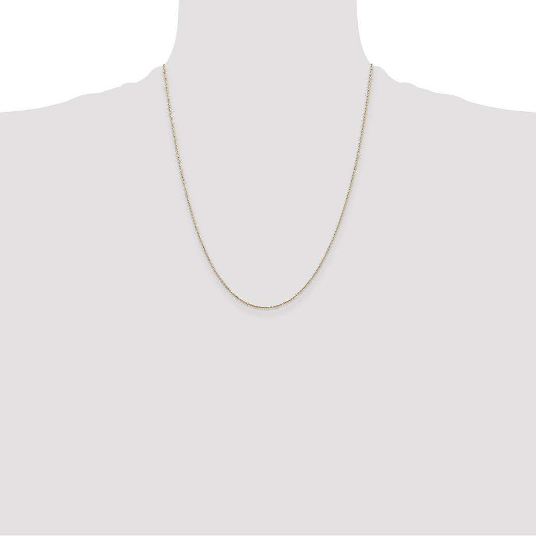 Gold 0.8mm Cable Chain, 22