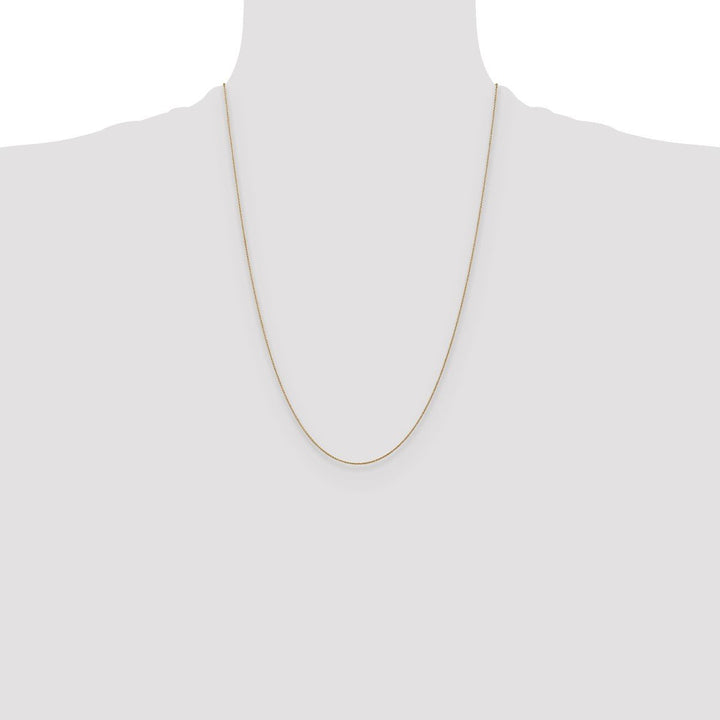 Gold 0.8mm Cable Chain, 24" - Chain - Design Jewellers Edmonton