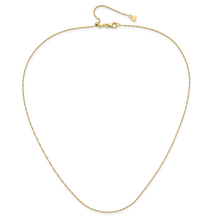Gold 0.8mm Singapore Chain, 22" - Chain - Design Jewellers Edmonton