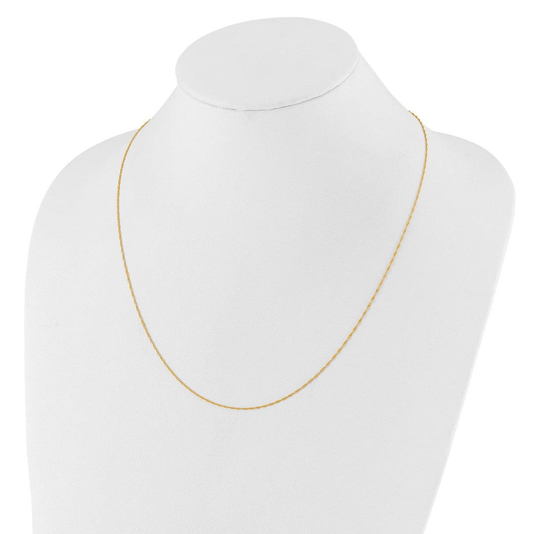 Gold 0.8mm Singapore Chain, 22