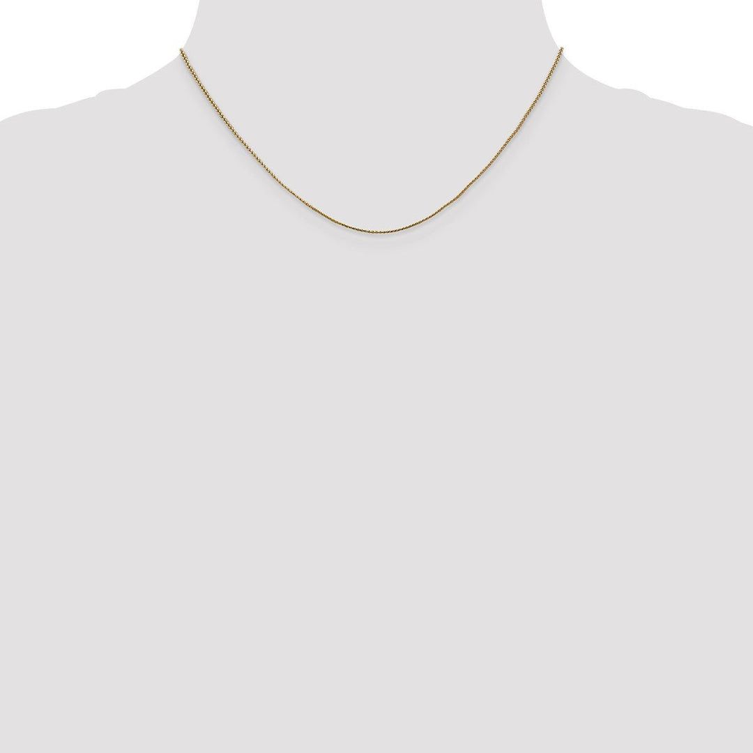 Gold 0.8mm Spiga (Wheat) Chain, 16