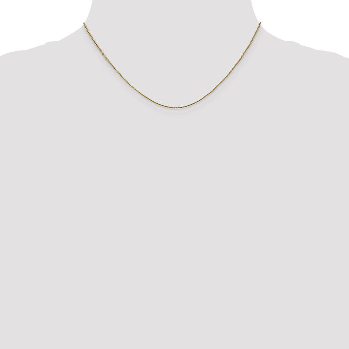 Gold 0.8mm Spiga (Wheat) Chain, 16" - Chain - Design Jewellers Edmonton