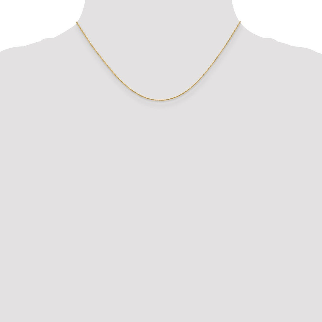 Gold 0.8mm Spiga (Wheat) Chain, 16
