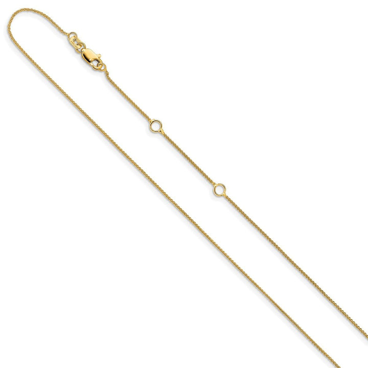 Gold 0.8mm Spiga (Wheat) Chain, 16" - Chain - Design Jewellers Edmonton