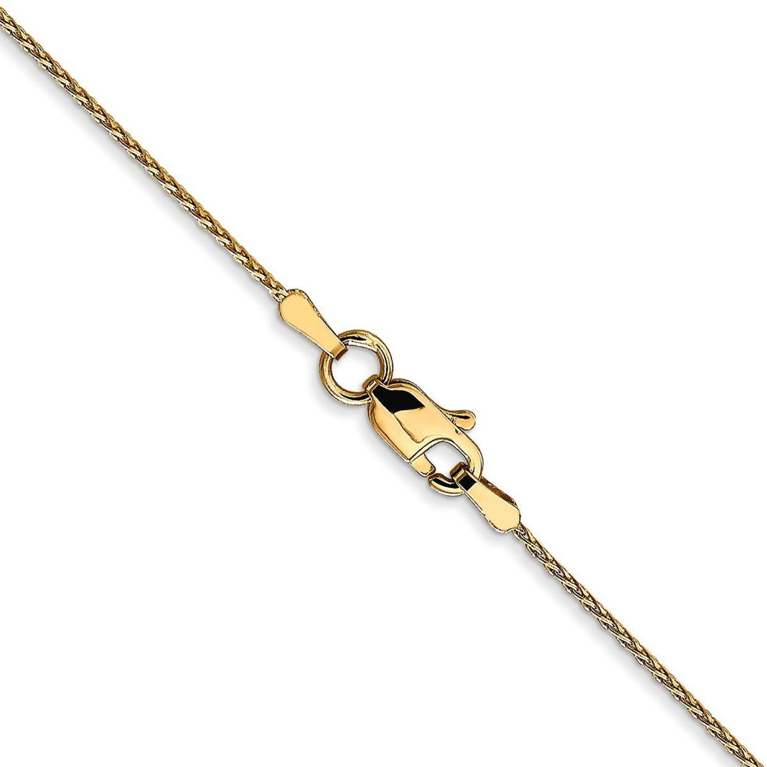 Gold 0.8mm Spiga (Wheat) Chain, 16