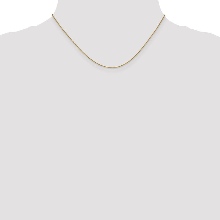Gold 0.8mm Spiga (Wheat) Chain, 16" - Chain - Design Jewellers Edmonton