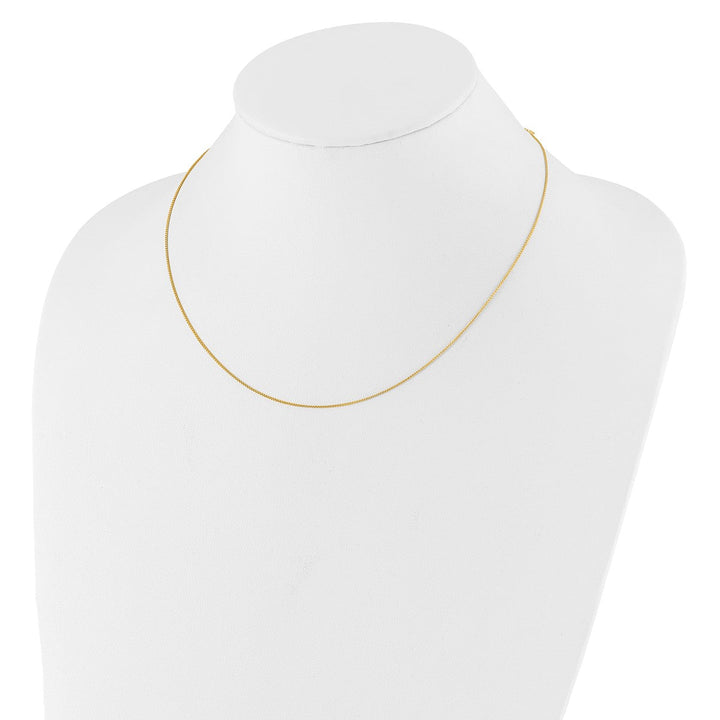 Gold 0.8mm Spiga (Wheat) Chain, 16" - Chain - Design Jewellers Edmonton