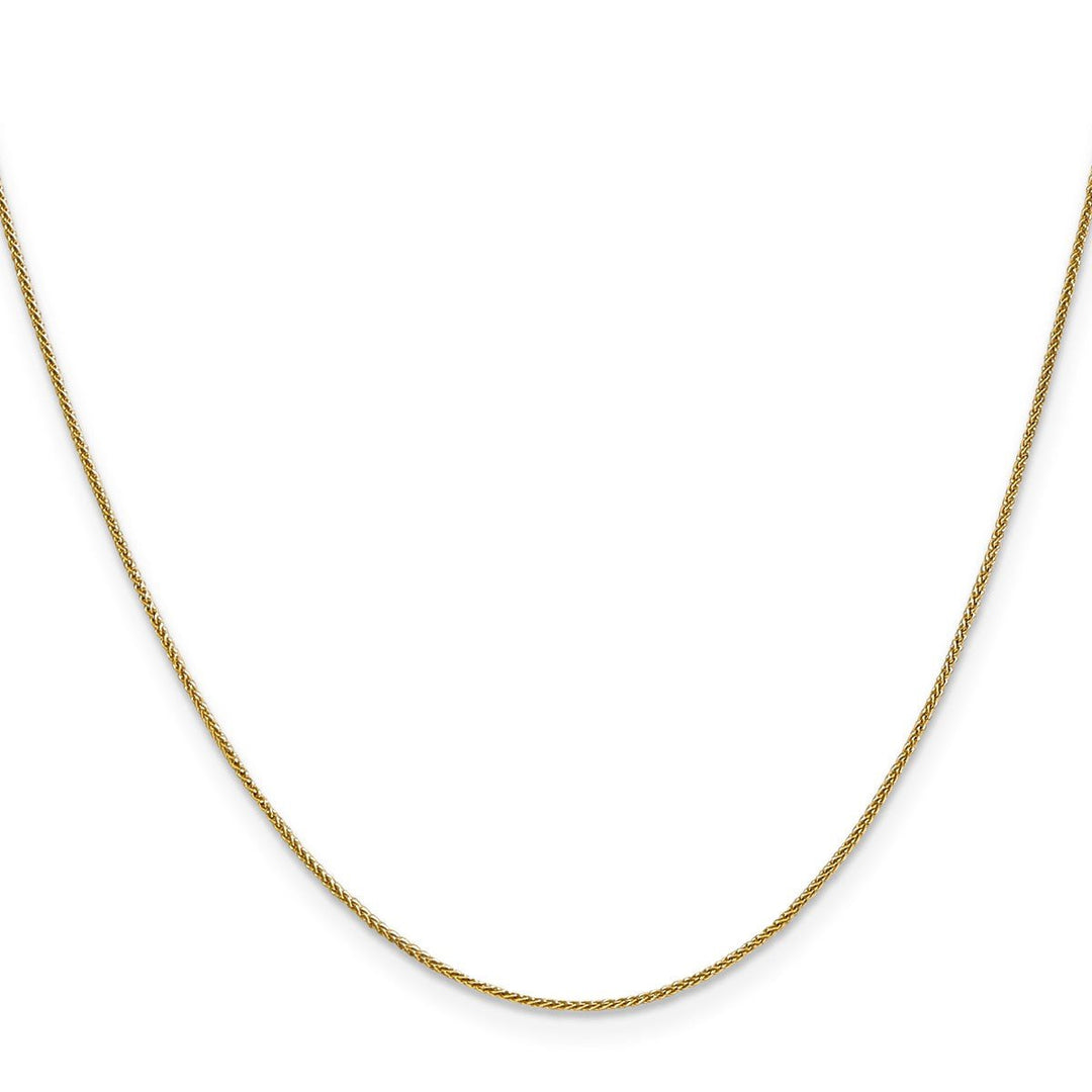 Gold 0.8mm Spiga (Wheat) Chain, 16