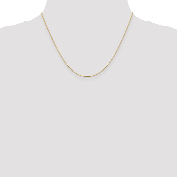 Gold 0.8mm Spiga (Wheat) Chain, 18" - Chain - Design Jewellers Edmonton