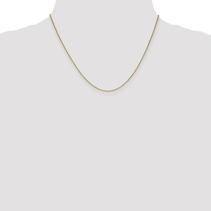 Gold 0.8mm Spiga (Wheat) Chain, 18" - Chain - Design Jewellers Edmonton