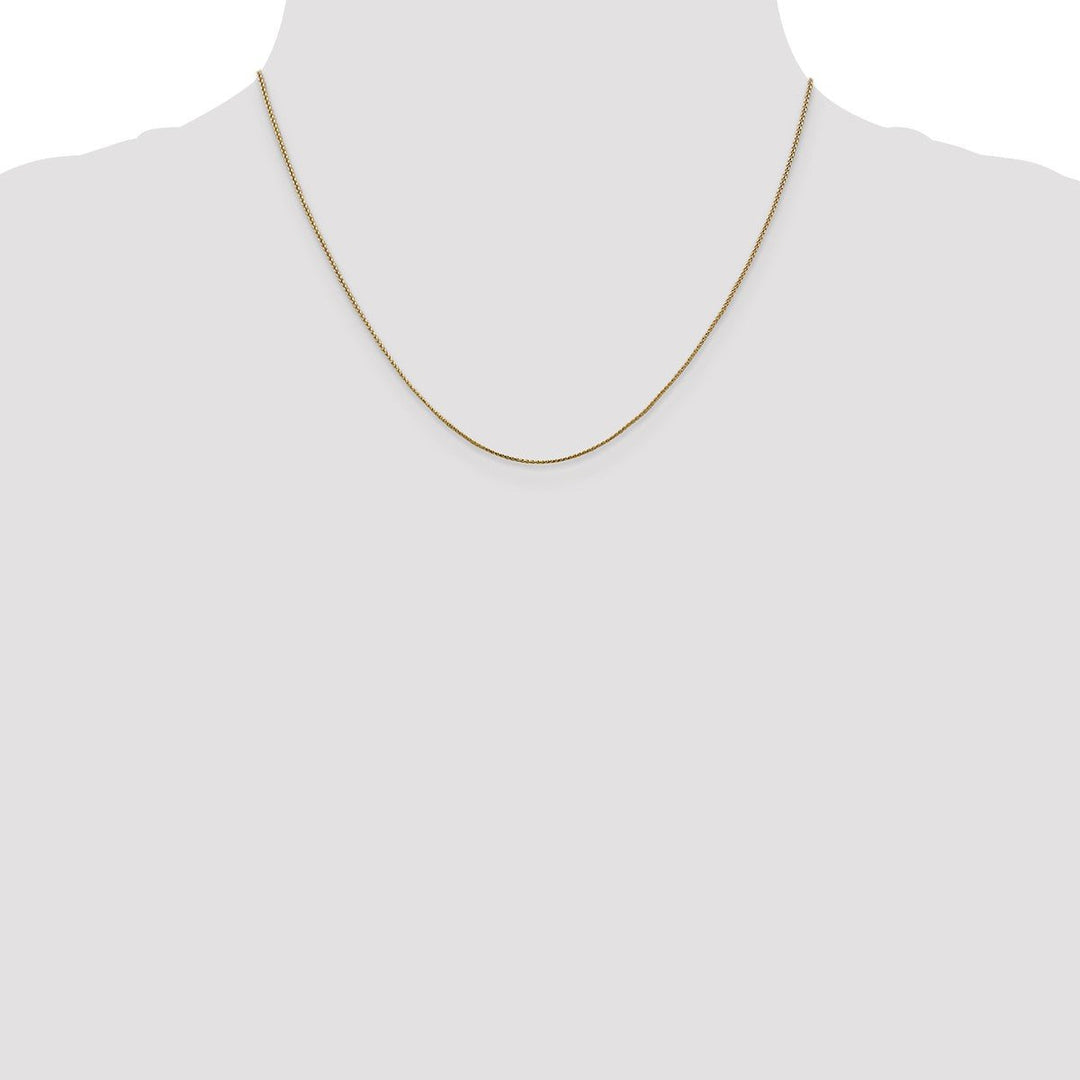 Gold 0.8mm Spiga (Wheat) Chain, 18