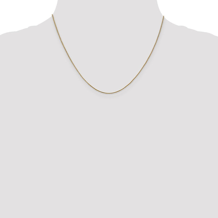 Gold 0.8mm Spiga (Wheat) Chain, 18" - Chain - Design Jewellers Edmonton