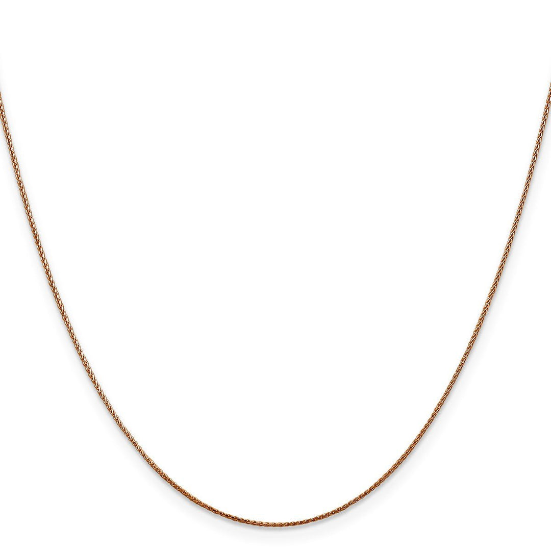 Gold 0.8mm Spiga (Wheat) Chain, 20