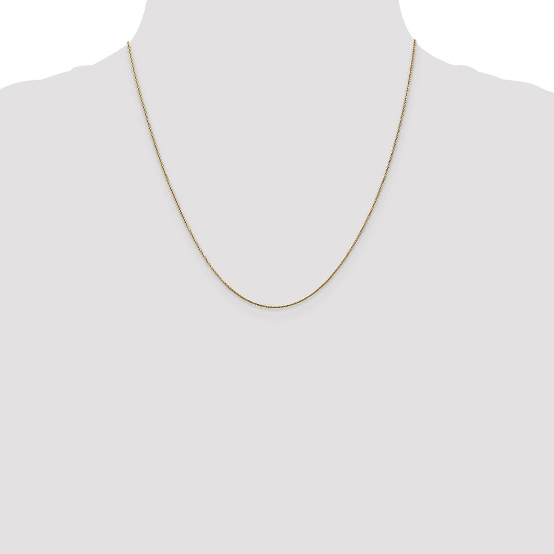 Gold 0.8mm Spiga (Wheat) Chain, 20