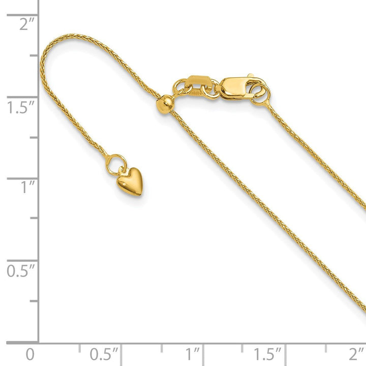 Gold 0.8mm Spiga (Wheat) Chain, 22" - Chain - Design Jewellers Edmonton
