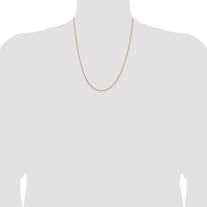 Gold 0.8mm Spiga (Wheat) Chain, 22" - Chain - Design Jewellers Edmonton