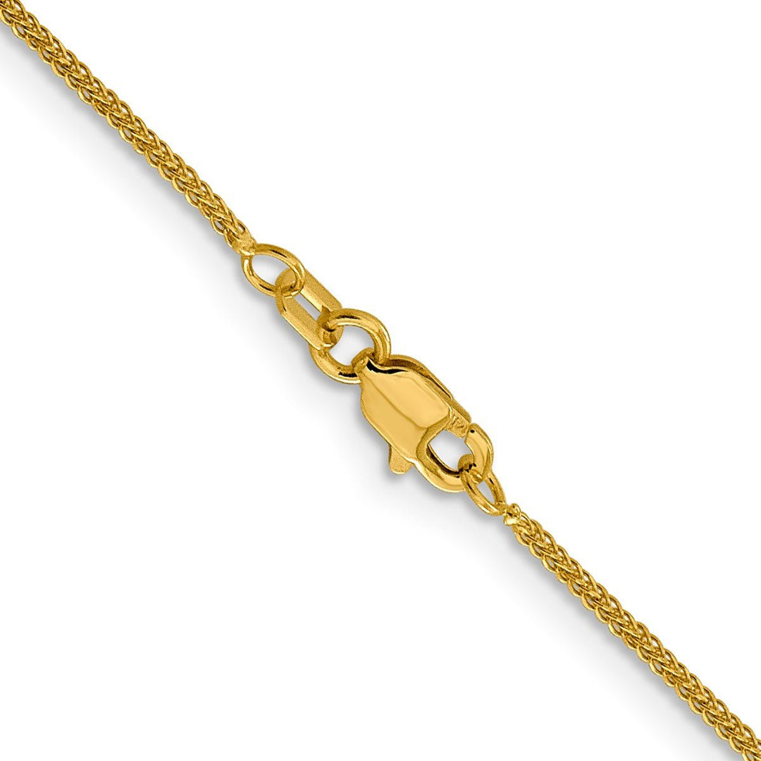 Gold 0.8mm Spiga (Wheat) Chain, 22