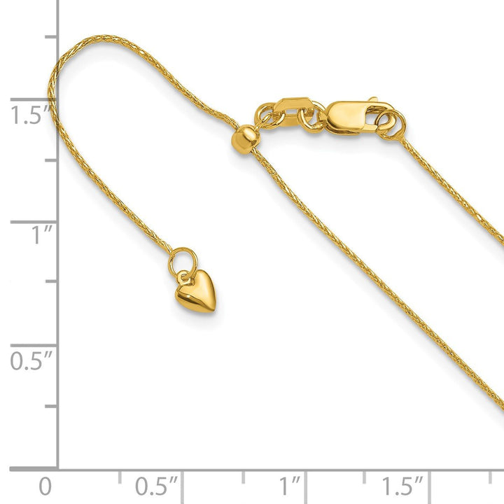 Gold 0.8mm Spiga (Wheat) Chain, 22" - Chain - Design Jewellers Edmonton