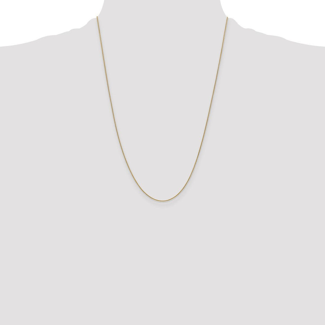 Gold 0.8mm Spiga (Wheat) Chain, 24