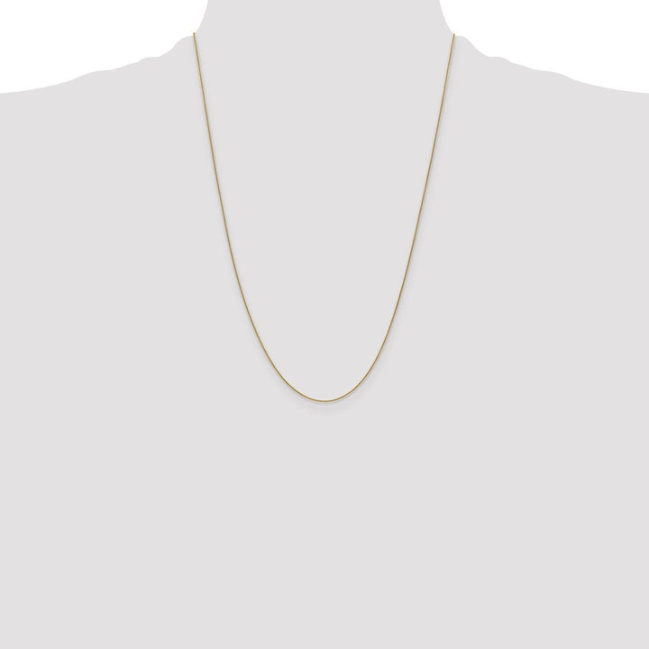 Gold 0.8mm Spiga (Wheat) Chain, 24" - Chain - Design Jewellers Edmonton