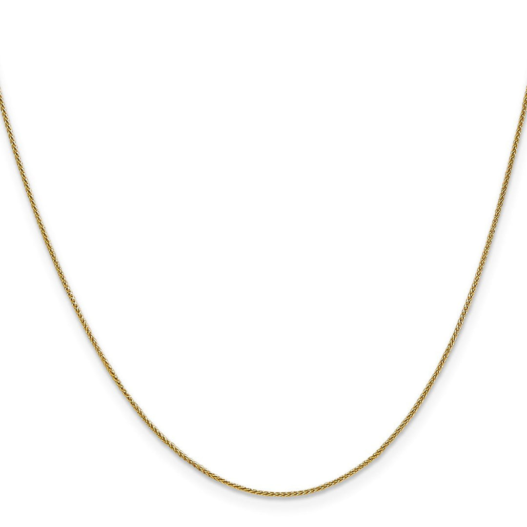Gold 0.8mm Spiga (Wheat) Chain, 24