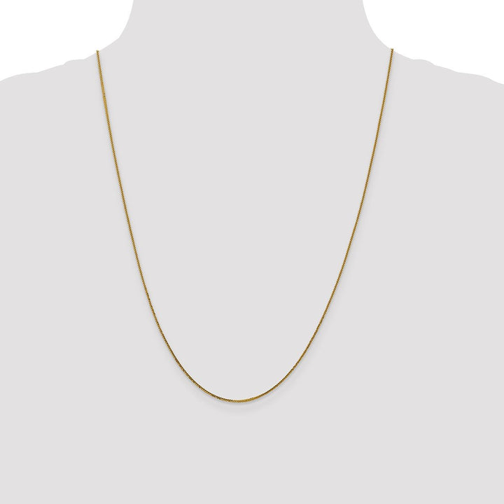 Gold 0.8mm Spiga (Wheat) Chain, 24" - Chain - Design Jewellers Edmonton