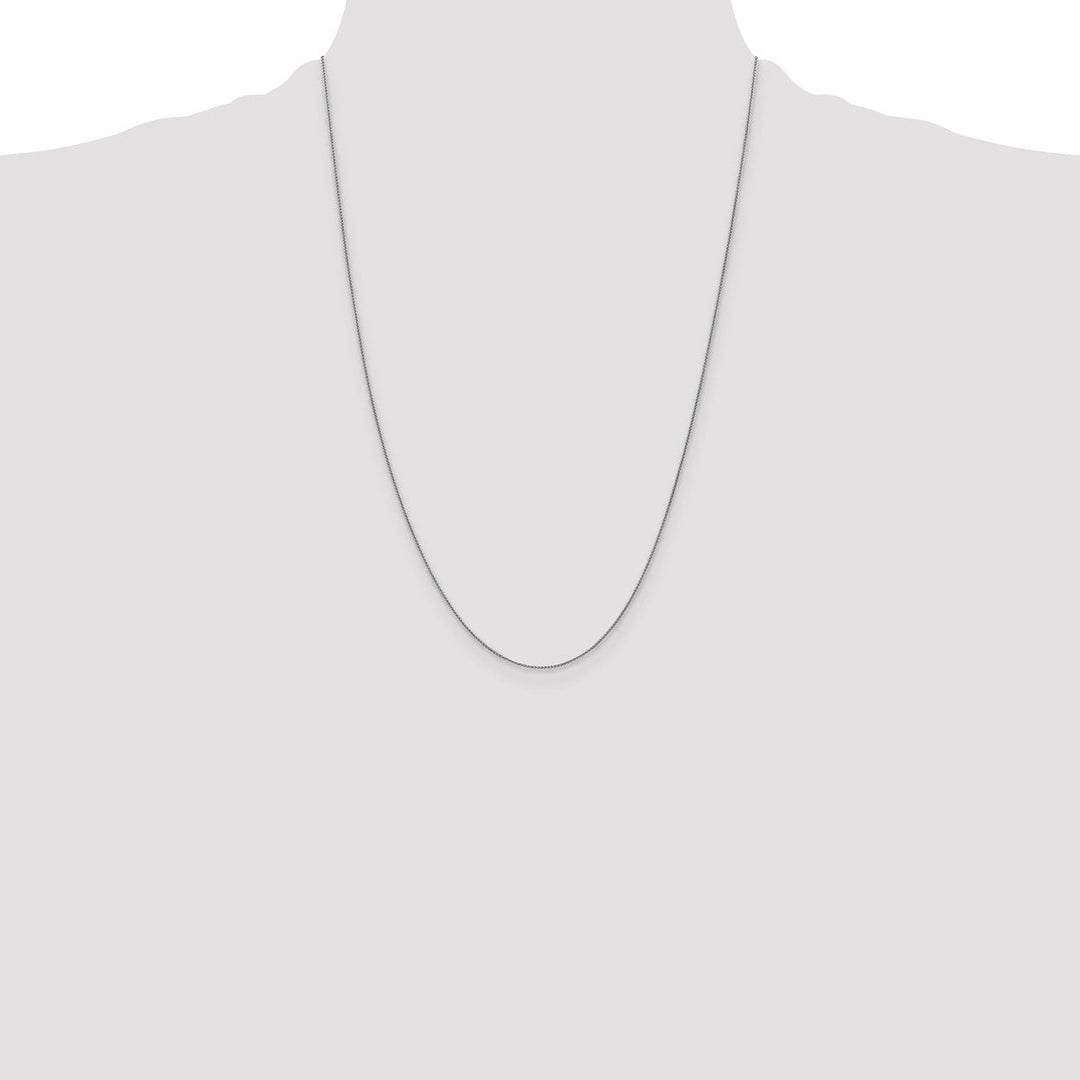 Gold 0.8mm Spiga (Wheat) Chain, 24