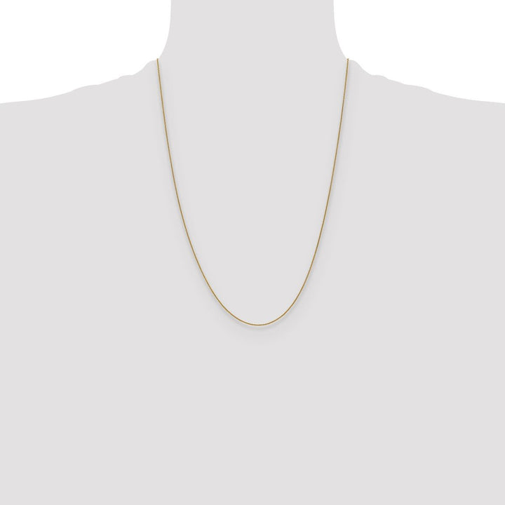 Gold 0.8mm Spiga (Wheat) Chain, 24" - Chain - Design Jewellers Edmonton