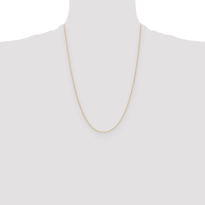Gold 0.8mm Spiga (Wheat) Chain, 24" - Chain - Design Jewellers Edmonton