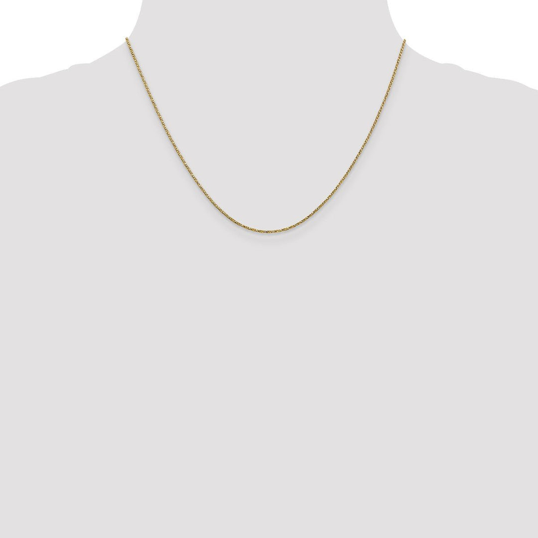 Gold 0.95mm Box Chain, 18