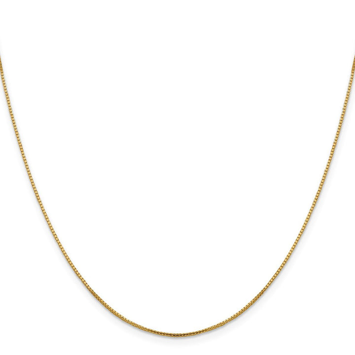 Gold 0.95mm Box Chain, 18" - Chain - Design Jewellers Edmonton