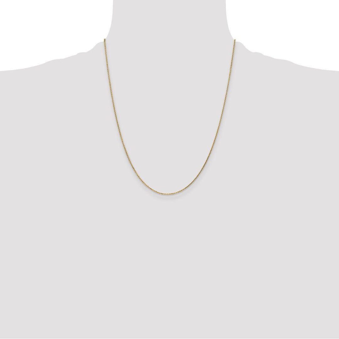 Gold 0.95mm Cable Chain, 22