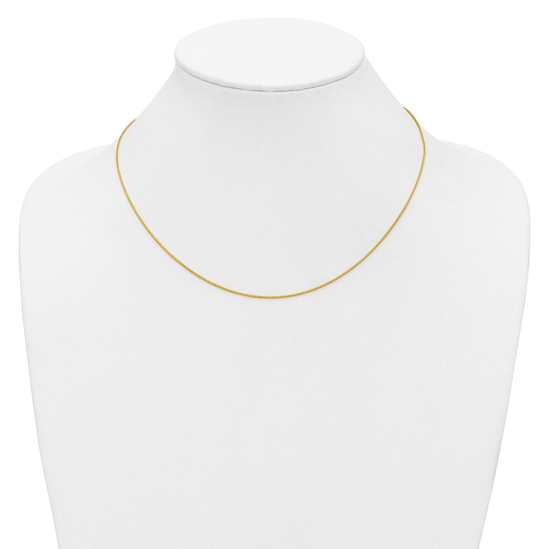 Gold 0.98mm Spiga (Wheat) Chain, 16