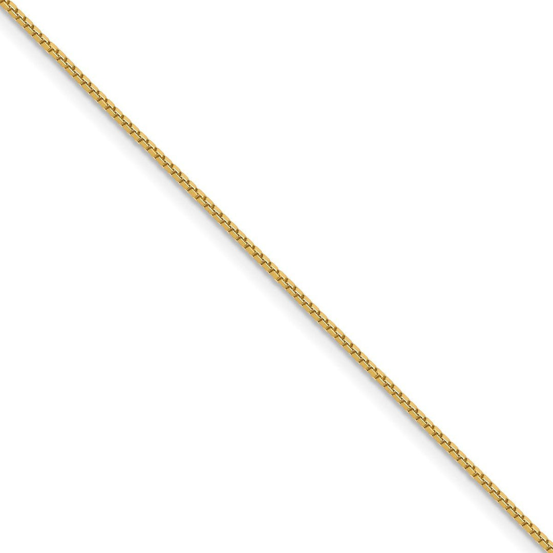 Gold 0.9mm Box Chain, 100"